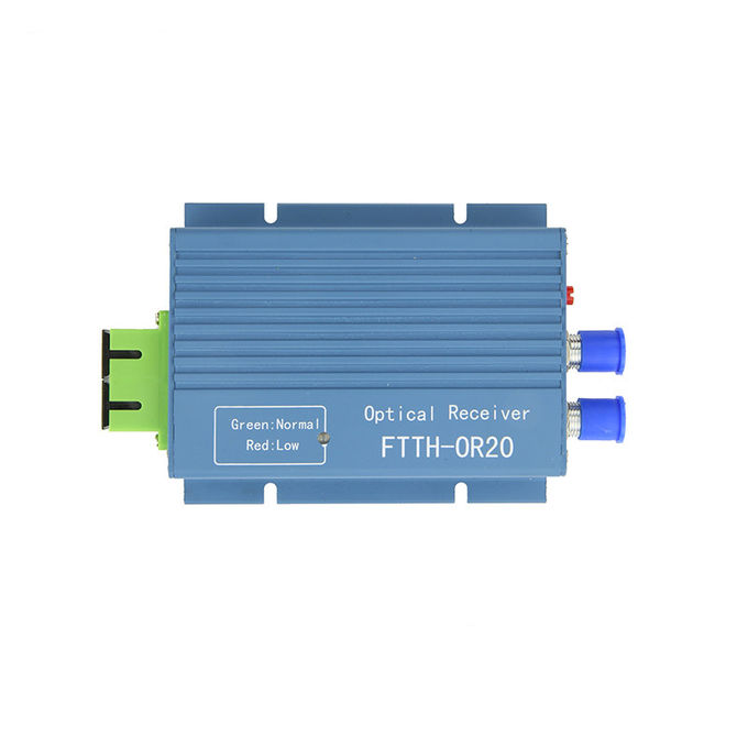 1000MHz Catv Micro Ftth ออปติคัลโหนด 2 พอร์ตเอาต์พุต CATV AGC WDM สำหรับระบบ GEPON