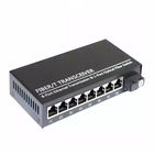 Industrial Fast Ethernet Media Converter 1Fiber+8 Lan  2 Years Warranty